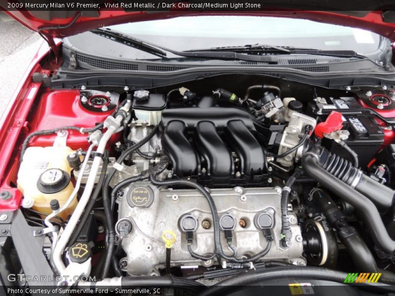 Vivid Red Metallic / Dark Charcoal/Medium Light Stone 2009 Mercury Milan V6 Premier