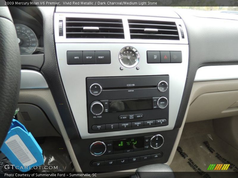 Vivid Red Metallic / Dark Charcoal/Medium Light Stone 2009 Mercury Milan V6 Premier