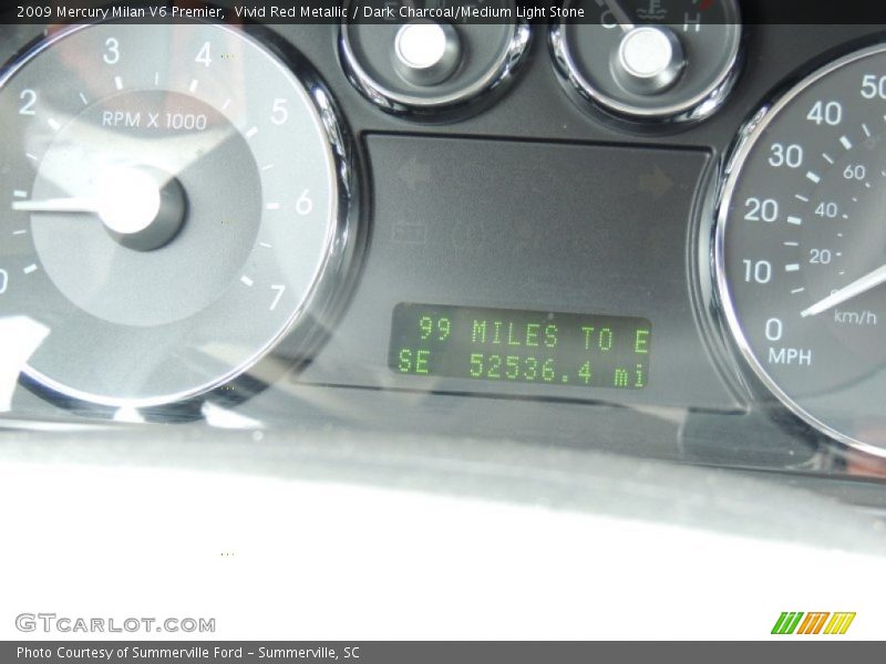 Vivid Red Metallic / Dark Charcoal/Medium Light Stone 2009 Mercury Milan V6 Premier