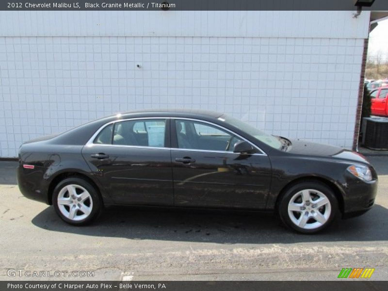 Black Granite Metallic / Titanium 2012 Chevrolet Malibu LS