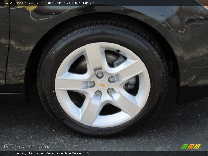 Black Granite Metallic / Titanium 2012 Chevrolet Malibu LS