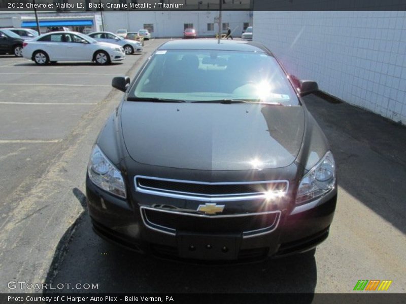 Black Granite Metallic / Titanium 2012 Chevrolet Malibu LS