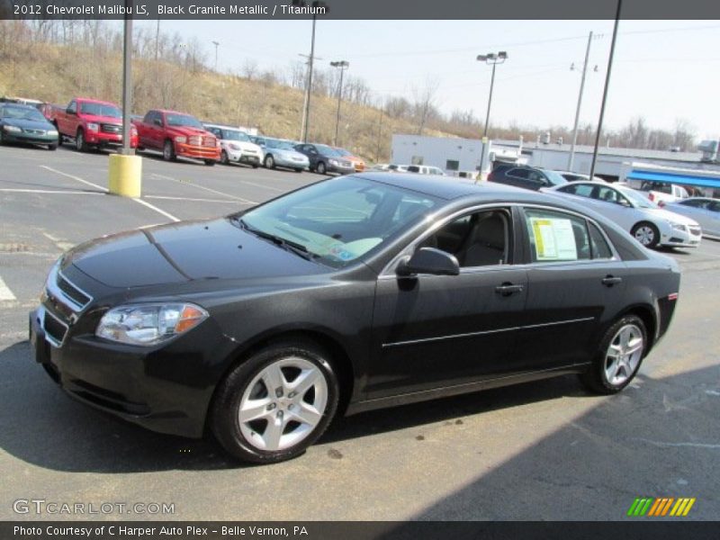 Black Granite Metallic / Titanium 2012 Chevrolet Malibu LS