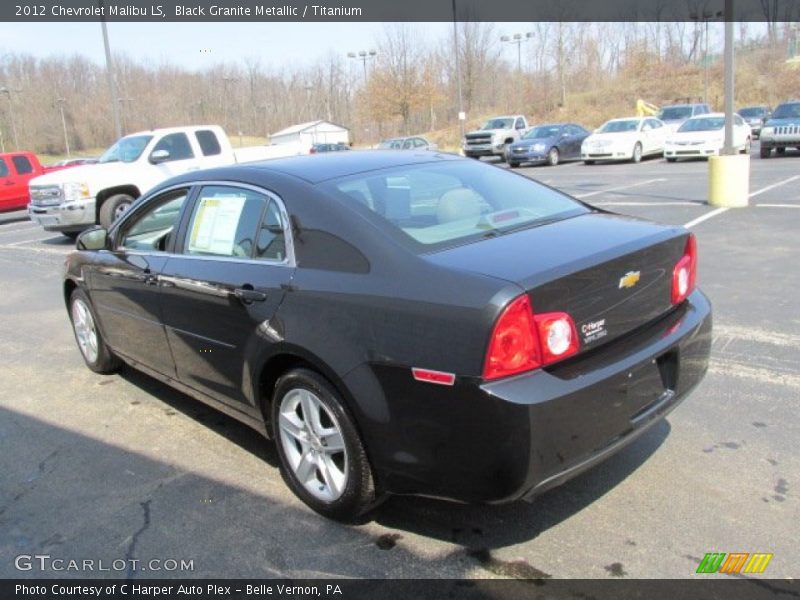 Black Granite Metallic / Titanium 2012 Chevrolet Malibu LS