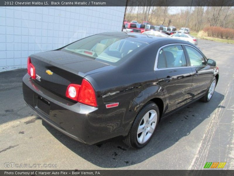 Black Granite Metallic / Titanium 2012 Chevrolet Malibu LS