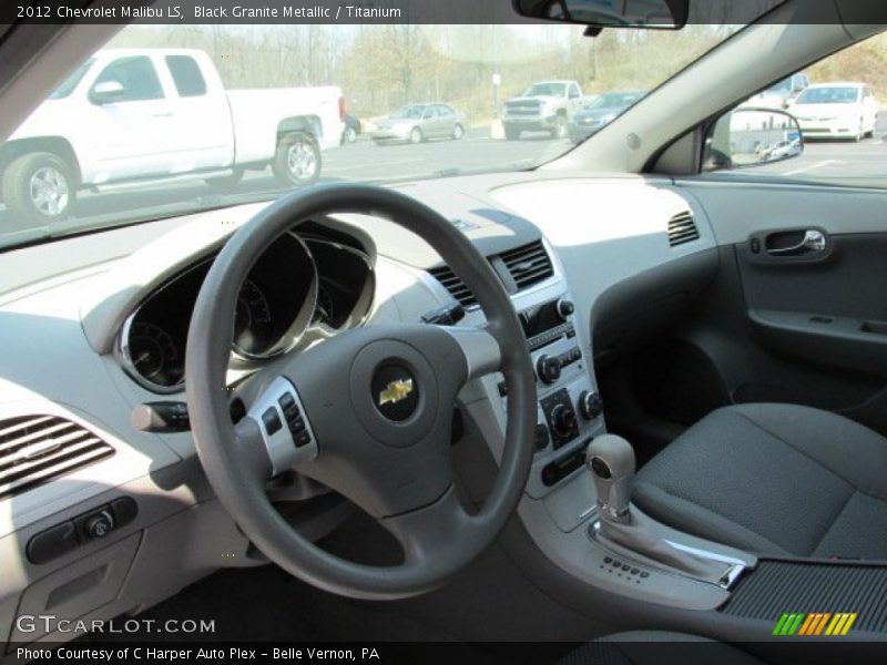 Black Granite Metallic / Titanium 2012 Chevrolet Malibu LS