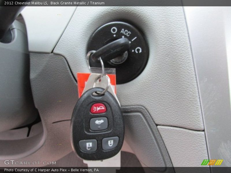 Black Granite Metallic / Titanium 2012 Chevrolet Malibu LS