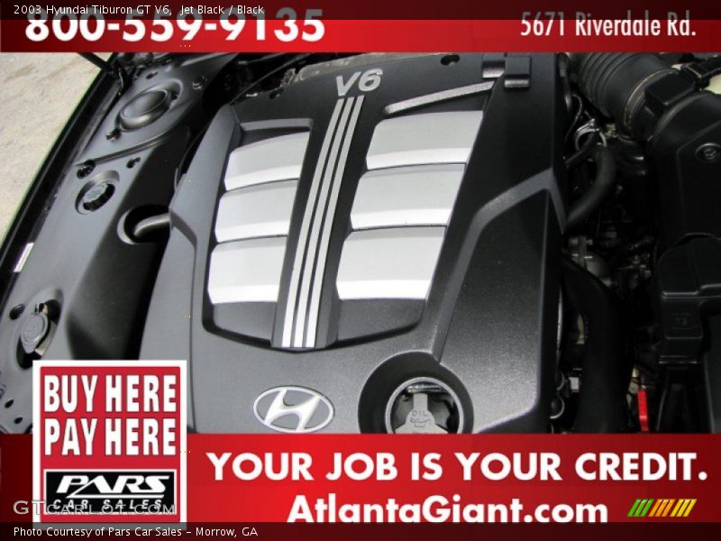 Jet Black / Black 2003 Hyundai Tiburon GT V6