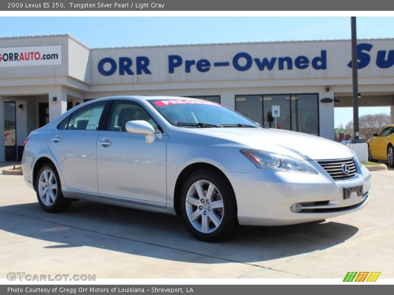 Tungsten Silver Pearl / Light Gray 2009 Lexus ES 350