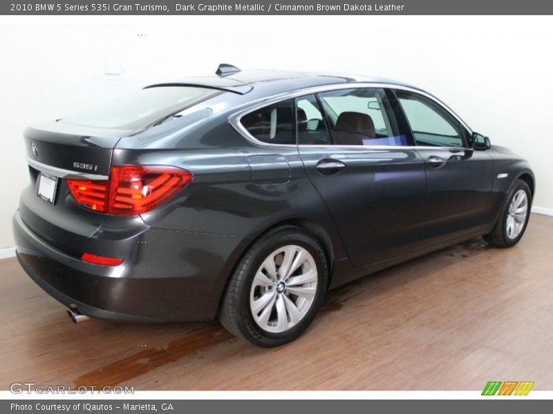 Dark Graphite Metallic / Cinnamon Brown Dakota Leather 2010 BMW 5 Series 535i Gran Turismo