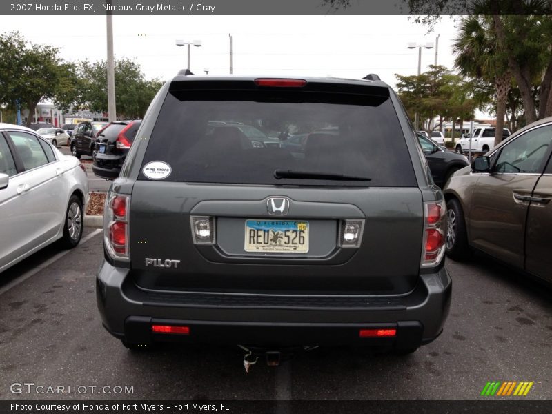 Nimbus Gray Metallic / Gray 2007 Honda Pilot EX