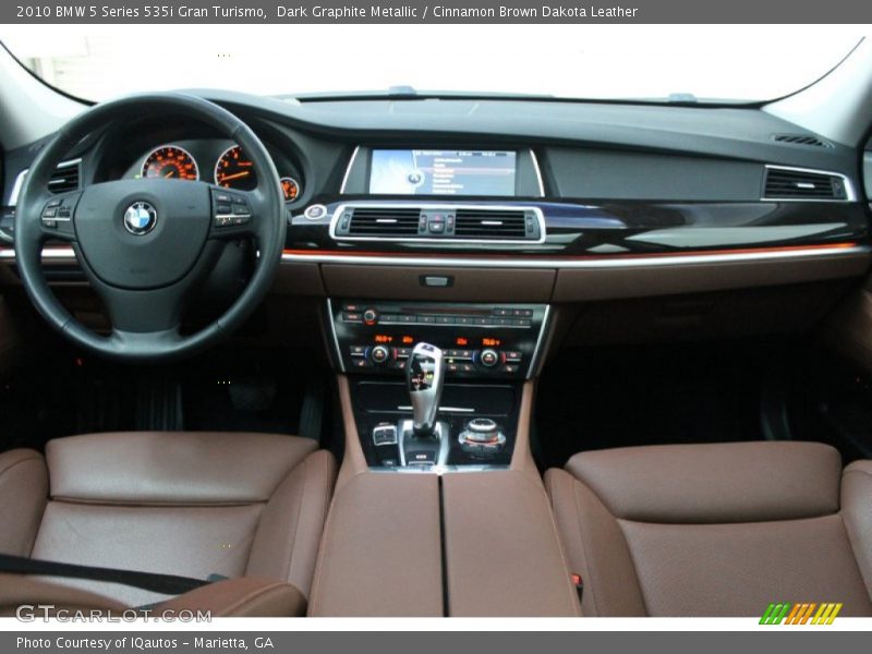 Dark Graphite Metallic / Cinnamon Brown Dakota Leather 2010 BMW 5 Series 535i Gran Turismo