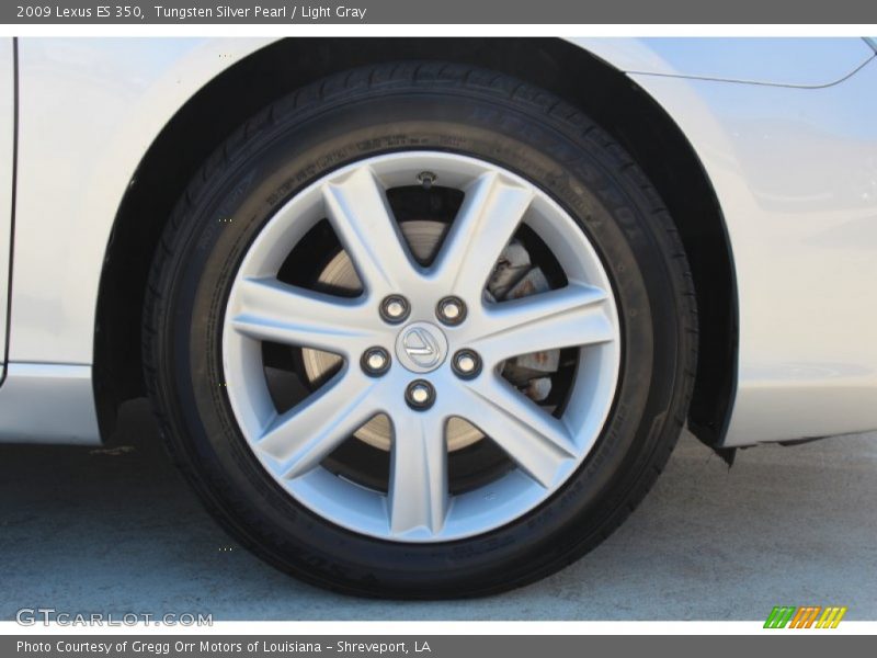 Tungsten Silver Pearl / Light Gray 2009 Lexus ES 350