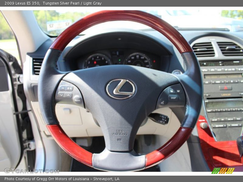 Tungsten Silver Pearl / Light Gray 2009 Lexus ES 350