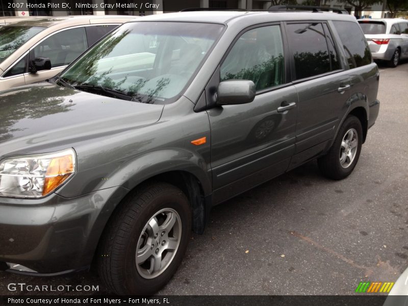 Nimbus Gray Metallic / Gray 2007 Honda Pilot EX