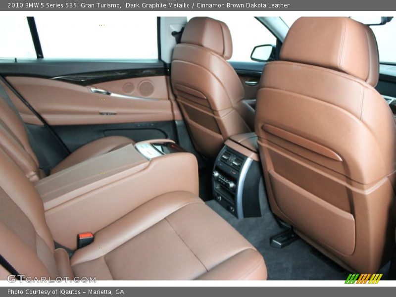 Rear Seat of 2010 5 Series 535i Gran Turismo