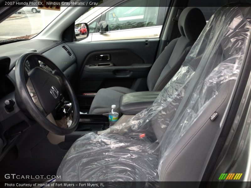 Nimbus Gray Metallic / Gray 2007 Honda Pilot EX