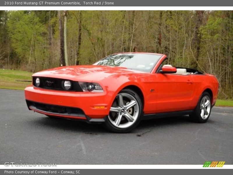 Front 3/4 View of 2010 Mustang GT Premium Convertible