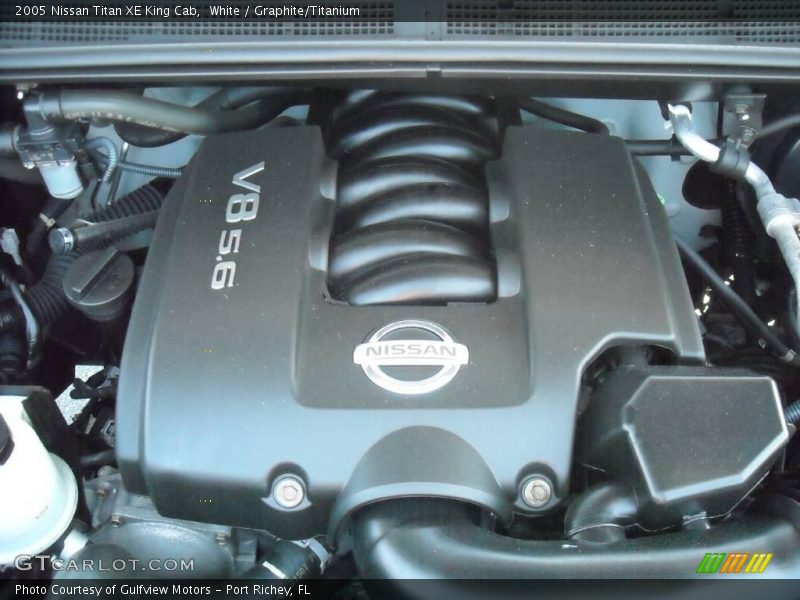 White / Graphite/Titanium 2005 Nissan Titan XE King Cab