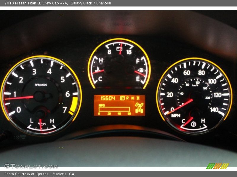 Galaxy Black / Charcoal 2010 Nissan Titan LE Crew Cab 4x4