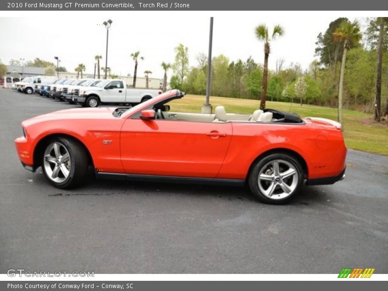 Torch Red / Stone 2010 Ford Mustang GT Premium Convertible