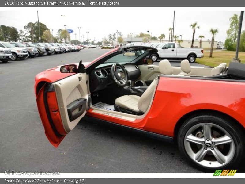 Torch Red / Stone 2010 Ford Mustang GT Premium Convertible