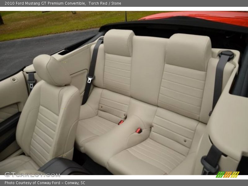 Rear Seat of 2010 Mustang GT Premium Convertible