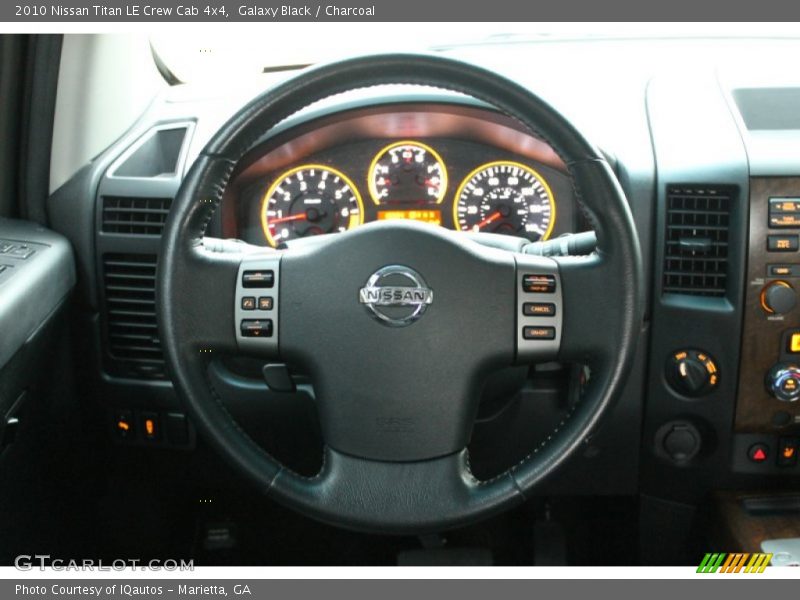 Galaxy Black / Charcoal 2010 Nissan Titan LE Crew Cab 4x4