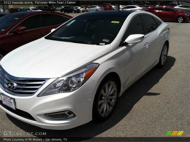 Porcelain White Pearl / Camel 2013 Hyundai Azera