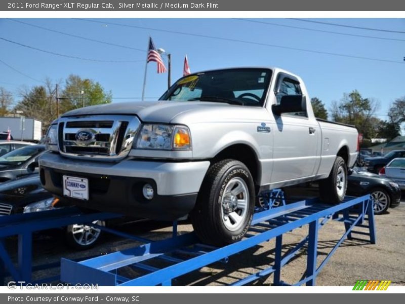 Silver Metallic / Medium Dark Flint 2011 Ford Ranger XLT Regular Cab