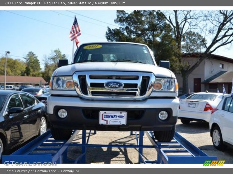 Silver Metallic / Medium Dark Flint 2011 Ford Ranger XLT Regular Cab