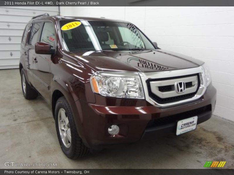 Dark Cherry Pearl / Black 2011 Honda Pilot EX-L 4WD