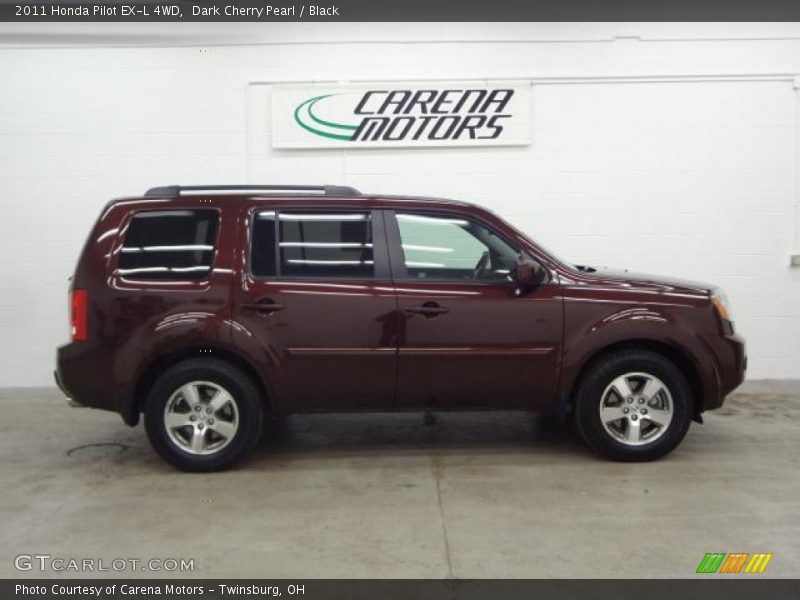 Dark Cherry Pearl / Black 2011 Honda Pilot EX-L 4WD