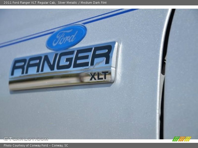 Silver Metallic / Medium Dark Flint 2011 Ford Ranger XLT Regular Cab