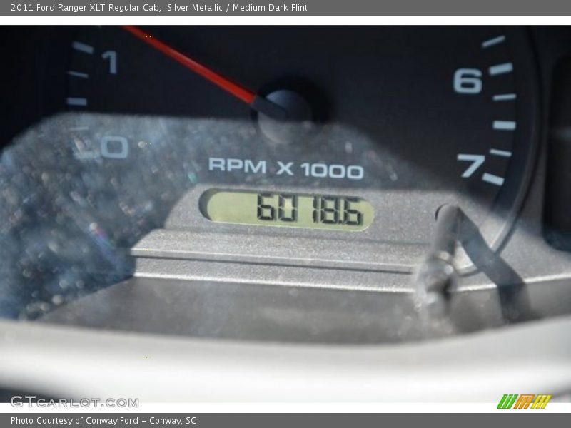 Silver Metallic / Medium Dark Flint 2011 Ford Ranger XLT Regular Cab