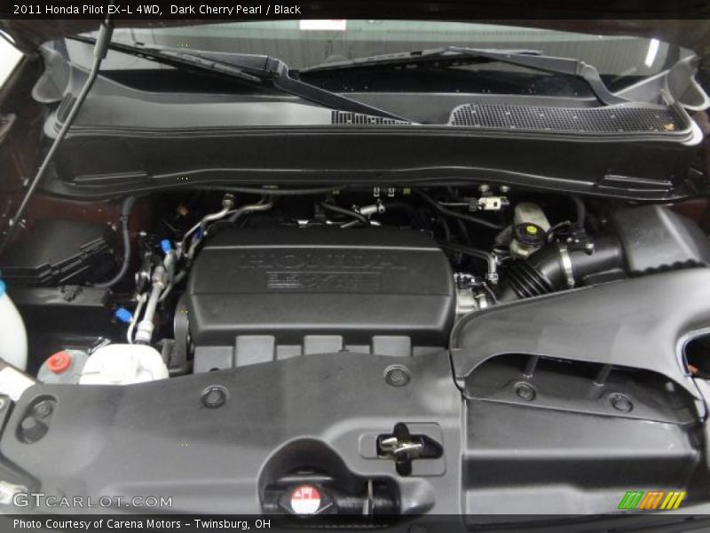 Dark Cherry Pearl / Black 2011 Honda Pilot EX-L 4WD