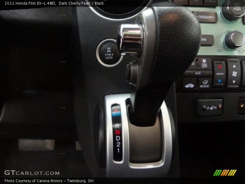 Dark Cherry Pearl / Black 2011 Honda Pilot EX-L 4WD