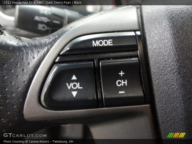 Dark Cherry Pearl / Black 2011 Honda Pilot EX-L 4WD