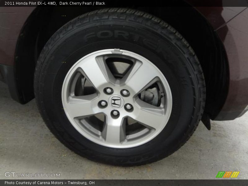 Dark Cherry Pearl / Black 2011 Honda Pilot EX-L 4WD