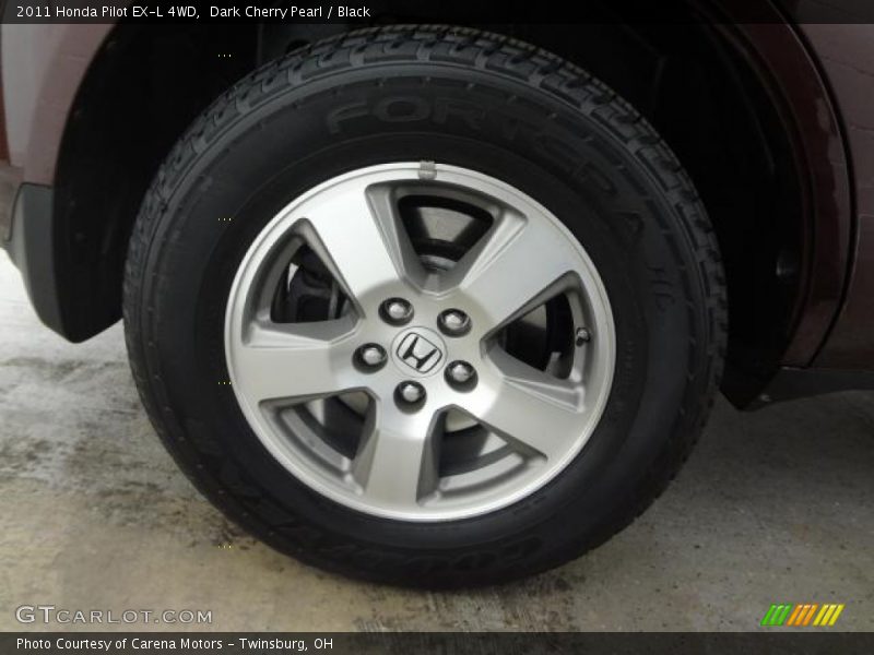 Dark Cherry Pearl / Black 2011 Honda Pilot EX-L 4WD