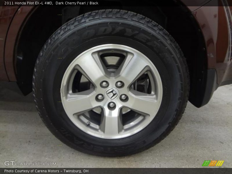 Dark Cherry Pearl / Black 2011 Honda Pilot EX-L 4WD