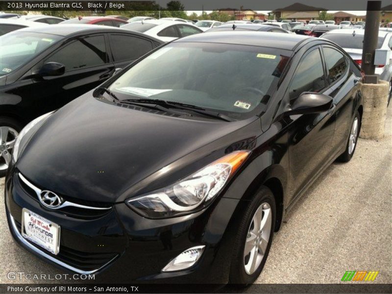 Black / Beige 2013 Hyundai Elantra GLS