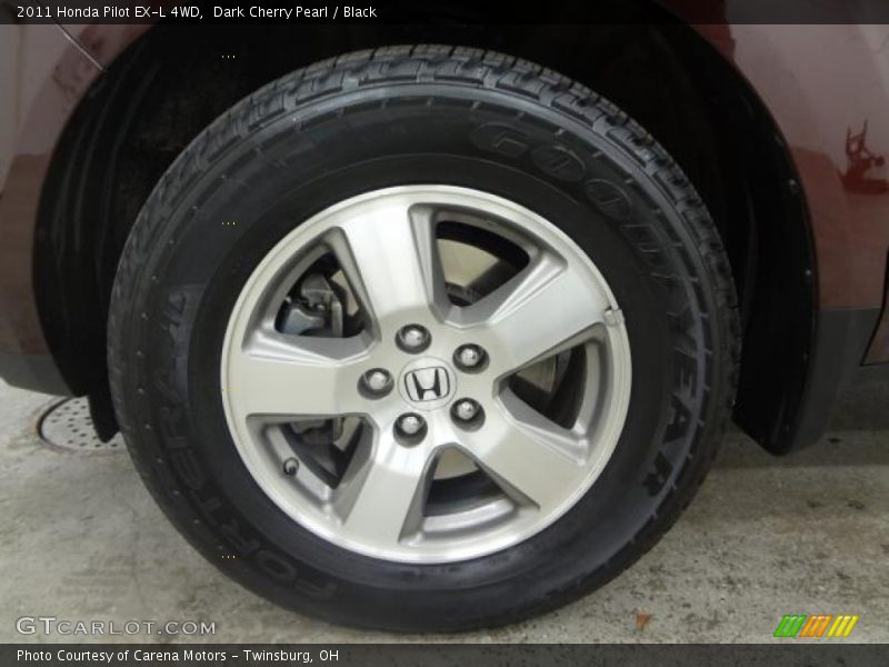 Dark Cherry Pearl / Black 2011 Honda Pilot EX-L 4WD