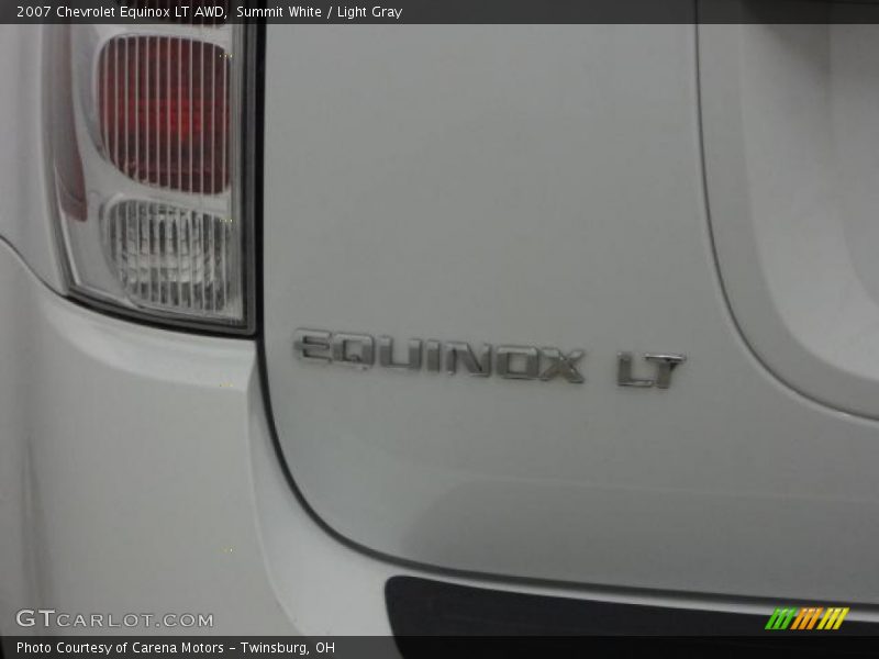 Summit White / Light Gray 2007 Chevrolet Equinox LT AWD