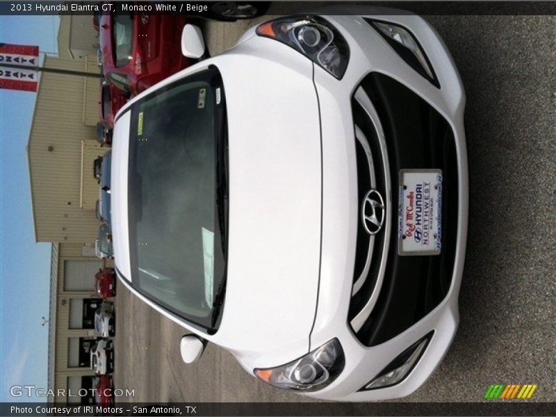 Monaco White / Beige 2013 Hyundai Elantra GT