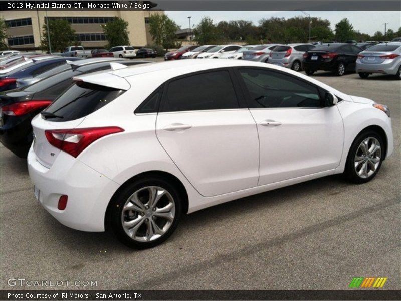 Monaco White / Beige 2013 Hyundai Elantra GT