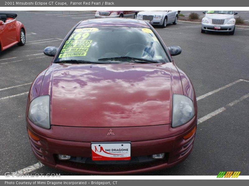 Patriot Red Pearl / Black 2001 Mitsubishi Eclipse GT Coupe