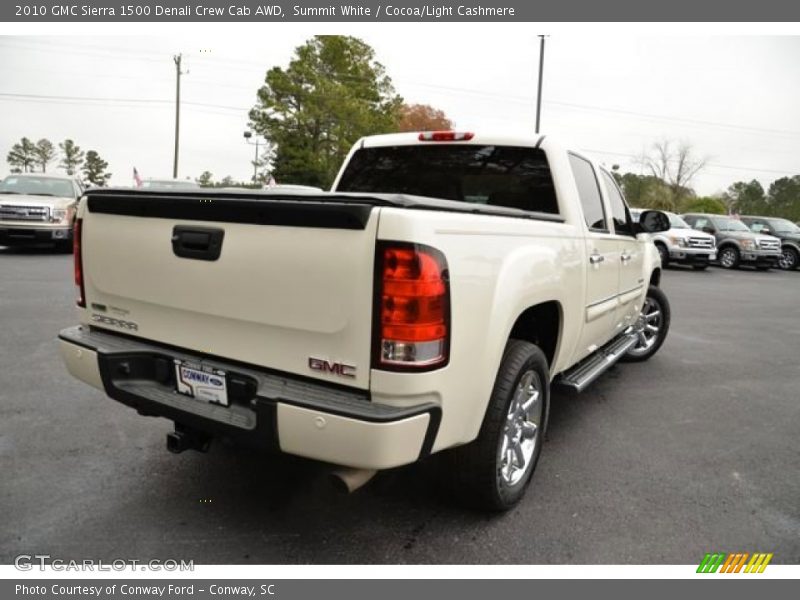 Summit White / Cocoa/Light Cashmere 2010 GMC Sierra 1500 Denali Crew Cab AWD