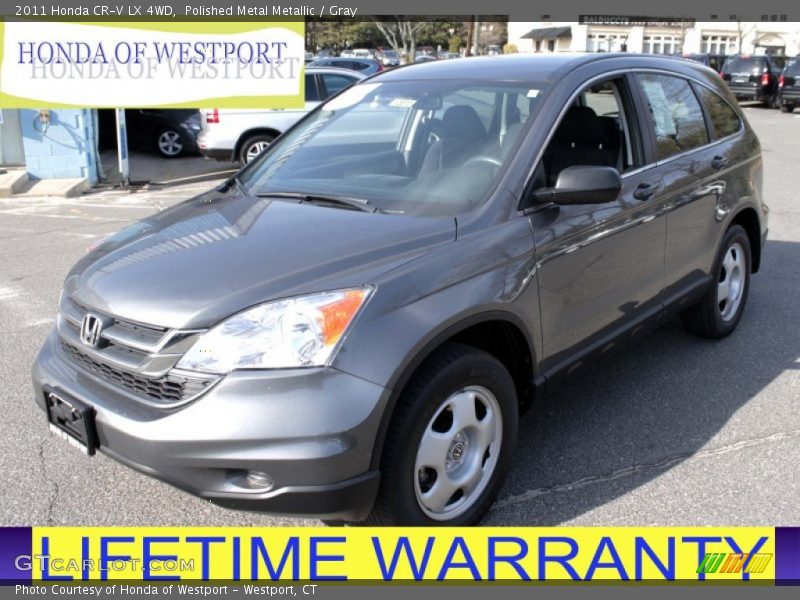 Polished Metal Metallic / Gray 2011 Honda CR-V LX 4WD