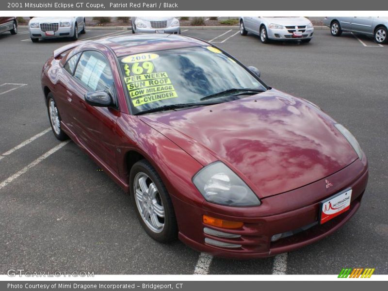 Patriot Red Pearl / Black 2001 Mitsubishi Eclipse GT Coupe